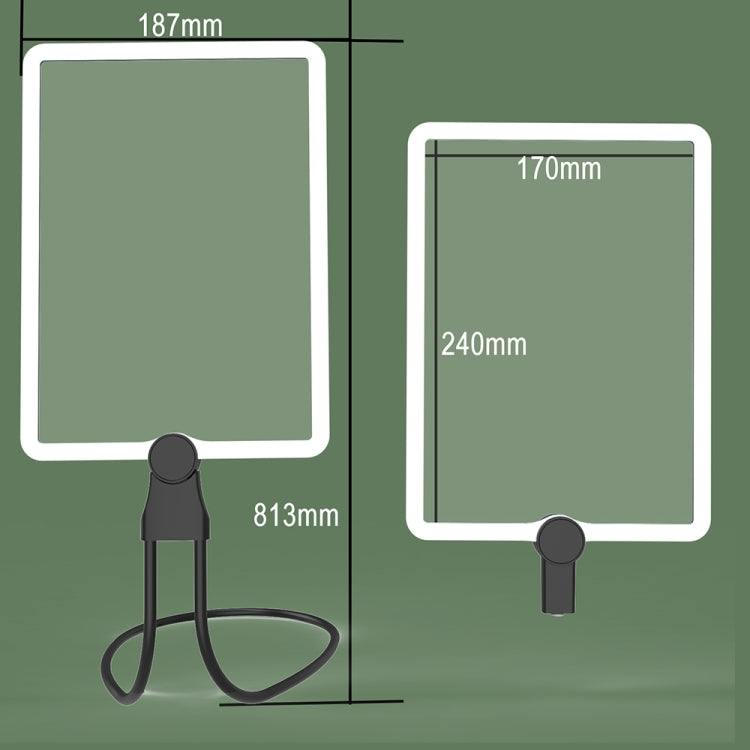 8039-5 LED Light Multifunctional Charging Hanging Neck Handheld Reading Magnifying Glass, 1.8X