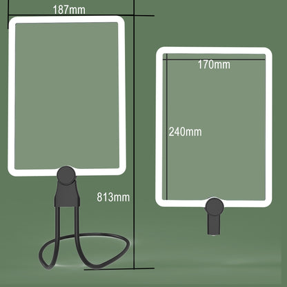 8039-5 LED Light Multifunctional Charging Hanging Neck Handheld Reading Magnifying Glass, 1.8X