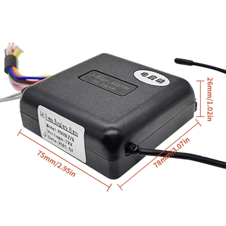 Two-Way Dual Remote Control Vibration Motorcycle Anti-Theft Device, YL-B011