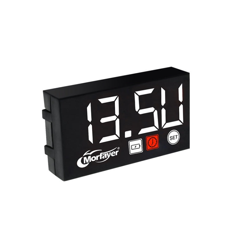 Compact LED Digital Display Time Voltmeter, 3 in 1 Red, 3 in 1 Blue, 3 in 1 White, 3 in 1 Green, 2 in 1 Temperature Red, 2 in 1 Temperature Blue, 2 in 1 Temperature White, 2 in 1 Temperature Green, 2 in 1 Water Temperature Red