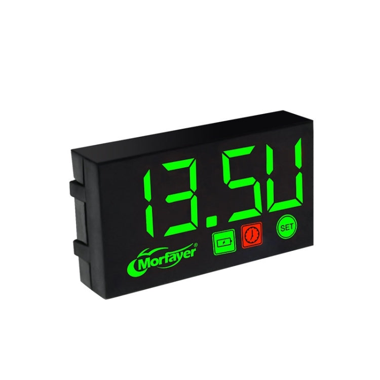 Compact LED Digital Display Time Voltmeter, 3 in 1 Red, 3 in 1 Blue, 3 in 1 White, 3 in 1 Green, 2 in 1 Temperature Red, 2 in 1 Temperature Blue, 2 in 1 Temperature White, 2 in 1 Temperature Green, 2 in 1 Water Temperature Red