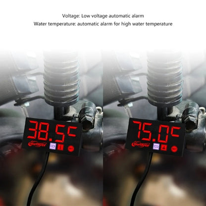 Compact LED Digital Display Time Voltmeter, 3 in 1 Red, 3 in 1 Blue, 3 in 1 White, 3 in 1 Green, 2 in 1 Temperature Red, 2 in 1 Temperature Blue, 2 in 1 Temperature White, 2 in 1 Temperature Green, 2 in 1 Water Temperature Red