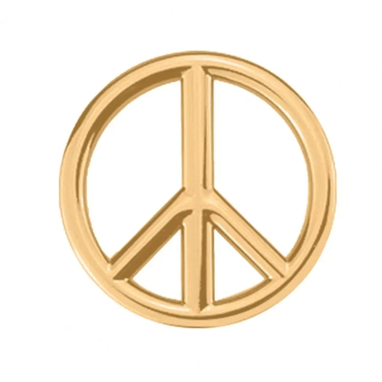 Car Anti-War Peace Sign Three-Dimensional Metal Stickers, Silver, Titanium Black, Gold