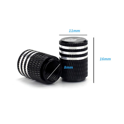 2pcs Auto Tire Laser Skull Valve Cap