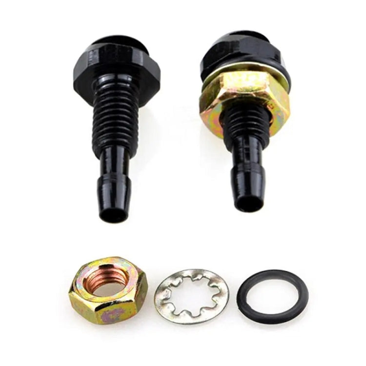 2pcs /Set Automotive Glass Washer Sprayer Aluminum Cap Nozzle