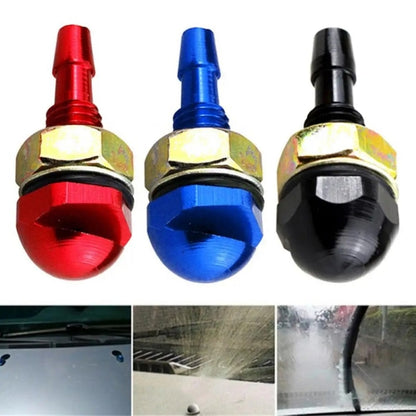 2pcs /Set Automotive Glass Washer Sprayer Aluminum Cap Nozzle