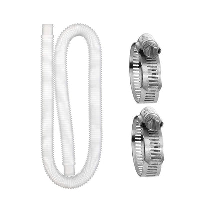 For Intex Swimming Pool Filter Pump Replacement, 1 Hose 2 Clamps, 2 Hoses 4 Clamps, 1 Hose 2 Clamps Blue, 2 Hoses 4 Clamps Blue