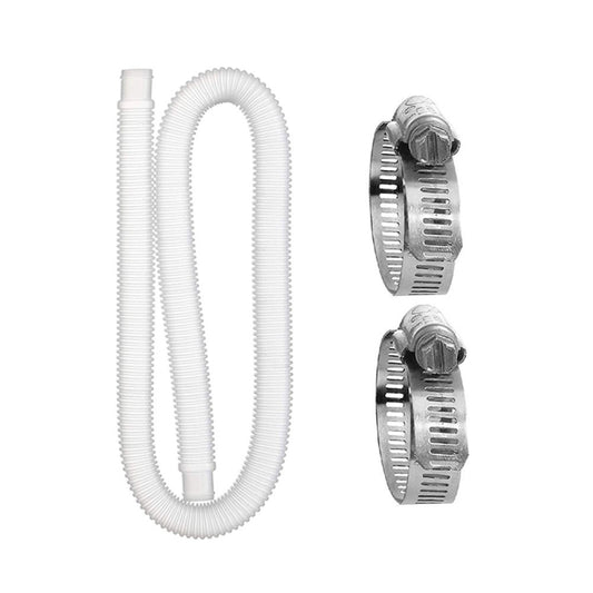 For Intex Swimming Pool Filter Pump Replacement, 1 Hose 2 Clamps, 2 Hoses 4 Clamps, 1 Hose 2 Clamps Blue, 2 Hoses 4 Clamps Blue