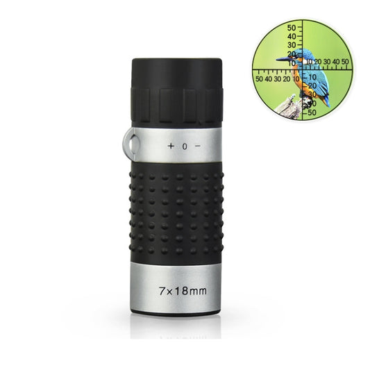 7 x 18 Mini Monoculars Telescope for Hunting Golf Hiking Bird Watching, Crosshairs, Rangefinders