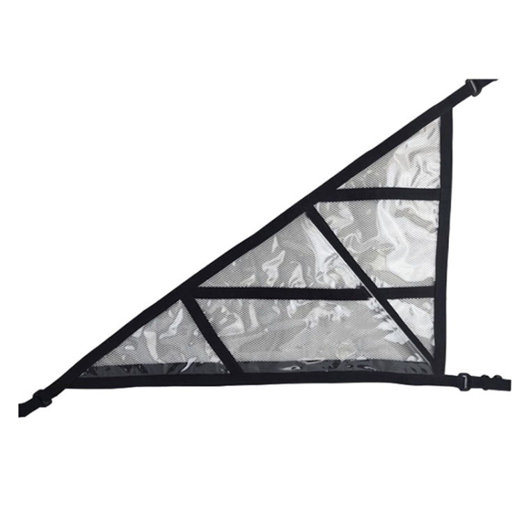 SUV Ceiling Storage Net Car Roof Mesh Storage Bag Suitable For 3-handle Models, Transparent PVC+Reinforcement Webbing, Extra Large Size