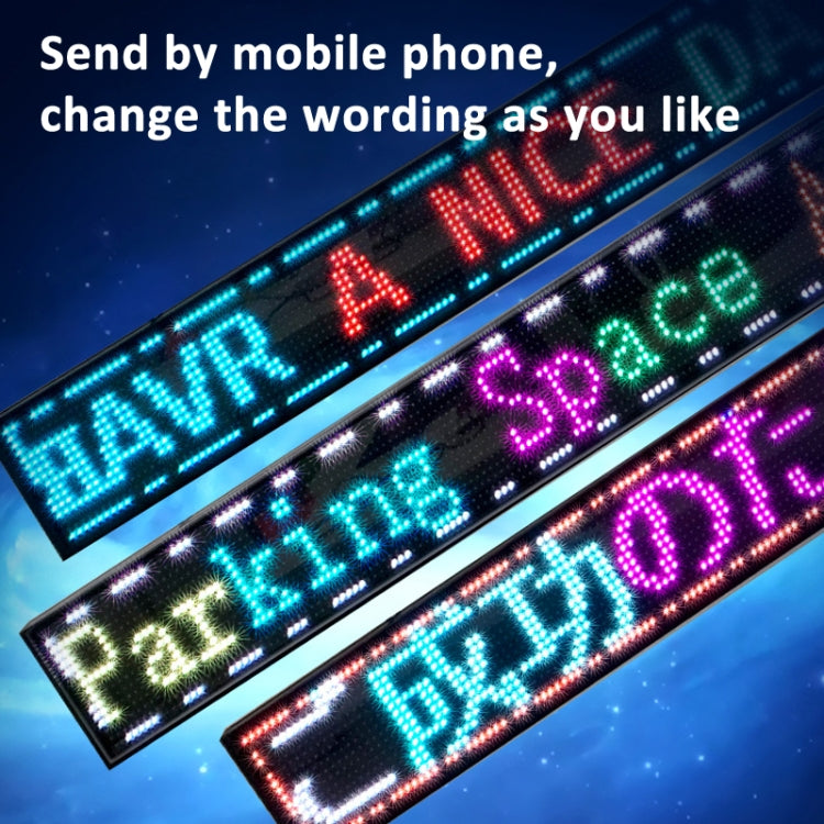 Wifi Scrolling LED Sign Message Board Support Multi-Languauge, Monochrome 260x95x15mm, Colorful 820x95x15mm