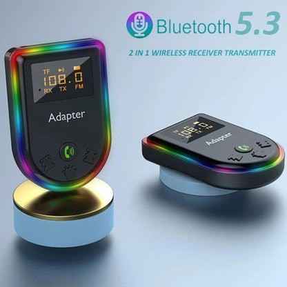 Q7 LED Digital Display Car Bluetooth Receiver HIFI Sound Quality Wireless Audio Adapter