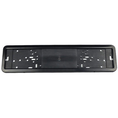 European/Russian/Ukrainian Stainless Steel License Plate Frame, 8K Mirror, Spray Black