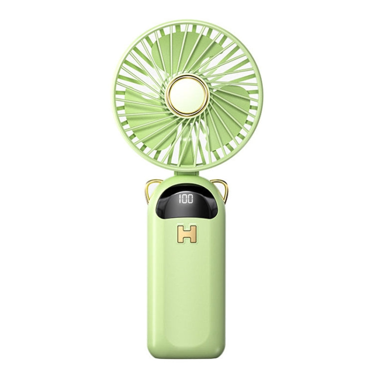 Foldable Digital Display USB Charging Fan Handheld Mute Hanging Neck Outdoor Small Fan
