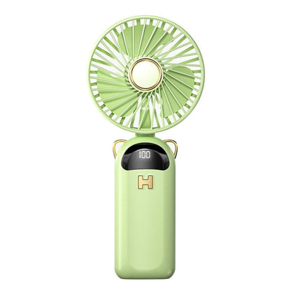 Foldable Digital Display USB Charging Fan Handheld Mute Hanging Neck Outdoor Small Fan