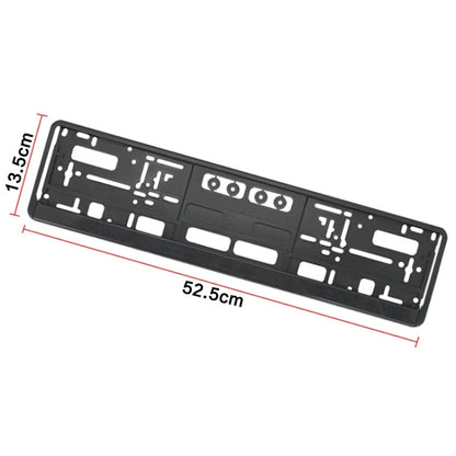 European Standard Single-strip Plastic License Plate Frame, Carbon Pattern