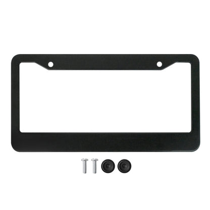 American Standard Aluminum Alloy License Plate Frame Including Accessories, Round Hole Aluminum Black, Round Hole Aluminum Spray White, Square Hole Rounded Corners Aluminum Black, Square Hole Round Corner Aluminum Spray White