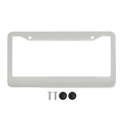 American Standard Aluminum Alloy License Plate Frame Including Accessories, Round Hole Aluminum Black, Round Hole Aluminum Spray White, Square Hole Rounded Corners Aluminum Black, Square Hole Round Corner Aluminum Spray White