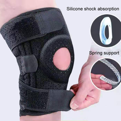Outdoor Sports Knee Protector Mountaineering Basketball Thin Breathable Knee Pa, 2 Support Spring, 4 Support Spring