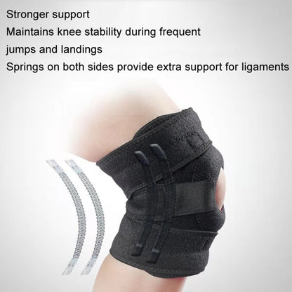 Outdoor Sports Knee Protector Mountaineering Basketball Thin Breathable Knee Pa, 2 Support Spring, 4 Support Spring