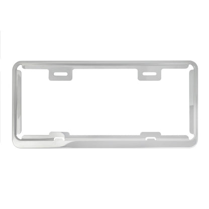 Taiwan Car License Plate Stainless Steel Frame, Stainless Steel 8K Mirror, Carbon Fiber, Black