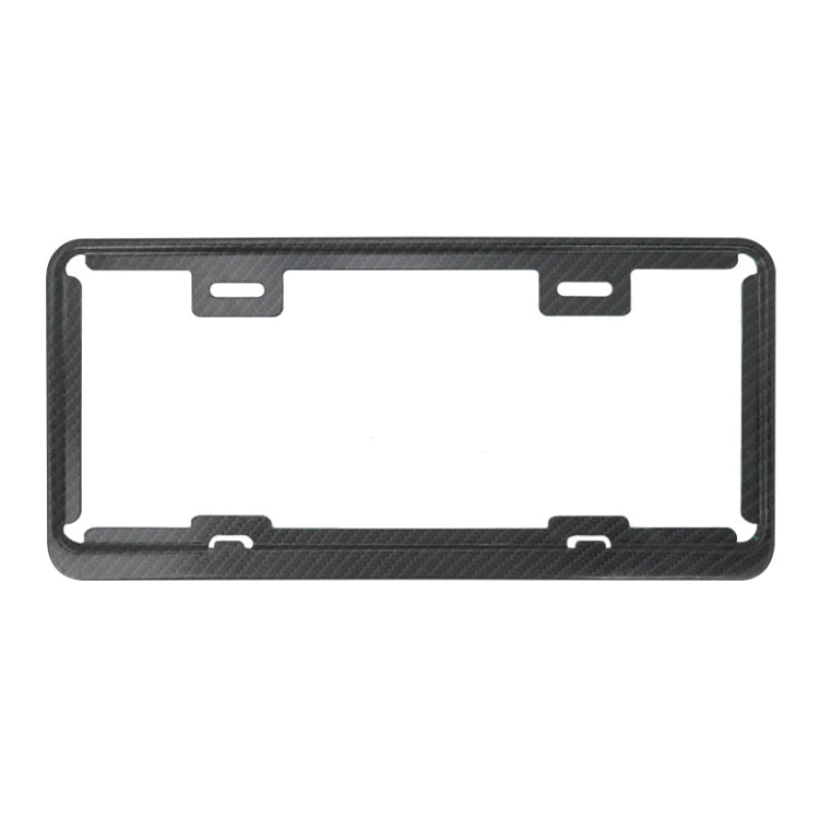 Taiwan Car License Plate Stainless Steel Frame, Stainless Steel 8K Mirror, Carbon Fiber, Black