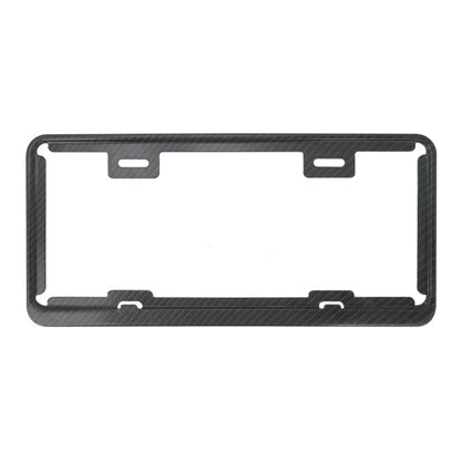 Taiwan Car License Plate Stainless Steel Frame, Stainless Steel 8K Mirror, Carbon Fiber, Black