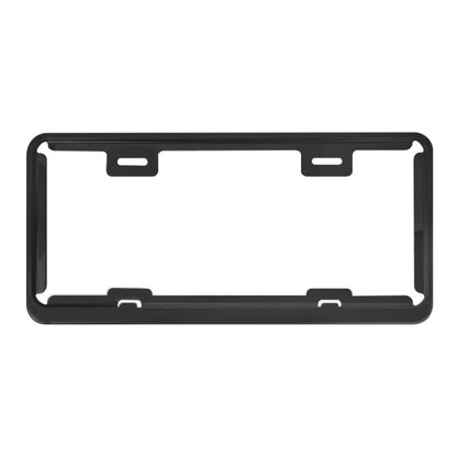 Taiwan Car License Plate Stainless Steel Frame, Stainless Steel 8K Mirror, Carbon Fiber, Black