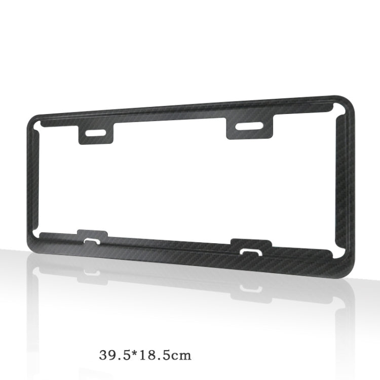 Taiwan Car License Plate Stainless Steel Frame, Stainless Steel 8K Mirror, Carbon Fiber, Black