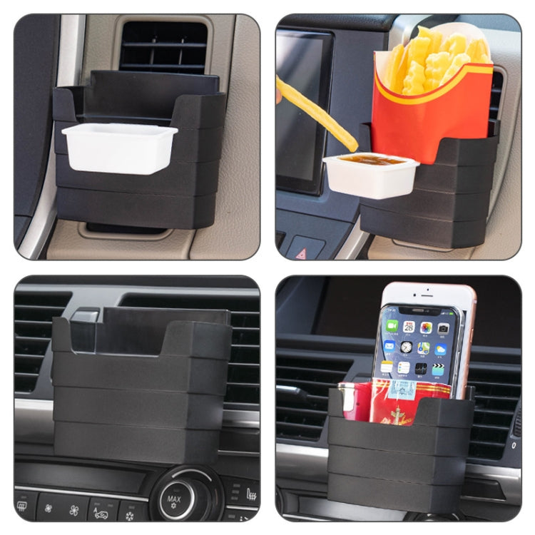 Car-Mounted French Fries Cup Holder Storage Box Multifunctional Trash Can, SD-1019, SD-1019B With Seasoning Box