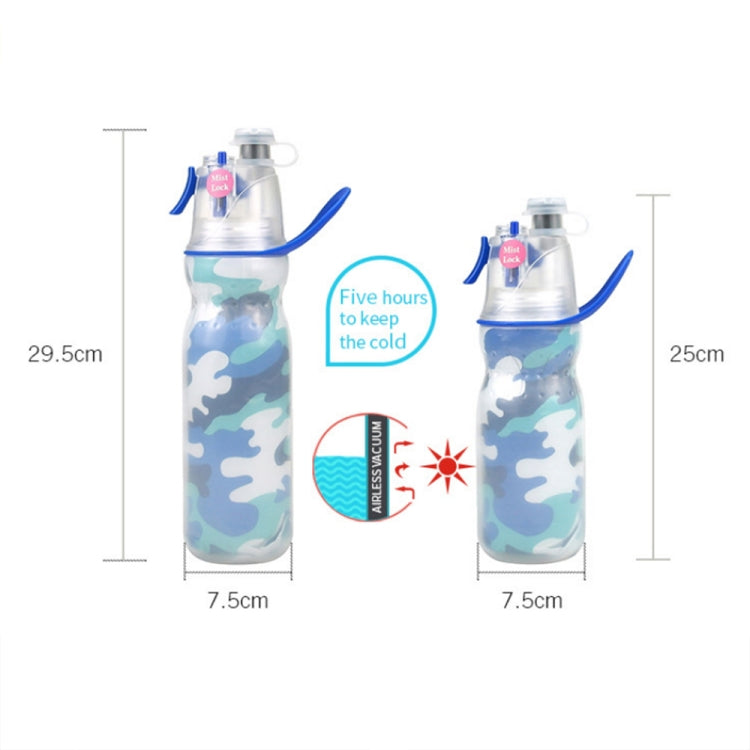 590ml Summer Outdoor Sports Training Spray Cooling Water Cup, Dream Purple 3-layers, F3 3-layers, Blue 3-layers, Colorful 3-layers, Watermelon 3-layers, Geometry 3-layers, Camouflage Green 3-layers, Basketball 3-layers, Football 3-layers, Rugby 3-layer...