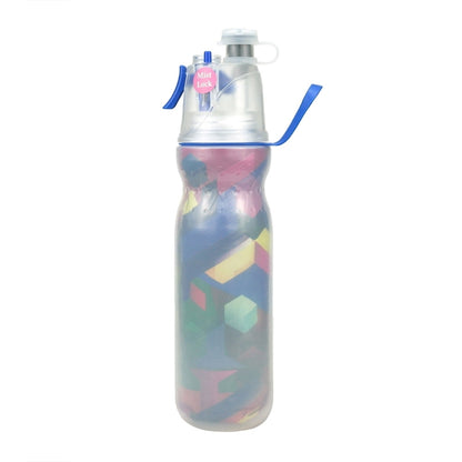 470ml Summer Outdoor Sports Training Spray Cooling Water Cup, Dream Purple 3-layers, F3 3-layers, Blue 3-layers, Colorful 3-layers, Watermelon 3-layers, Geometry 3-layers, Camouflage Green 3-layers, Basketball 3-layers, Football 3-layers, Rugby 3-layer...