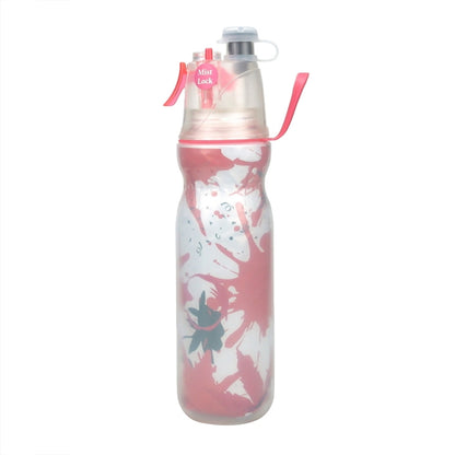 470ml Summer Outdoor Sports Training Spray Cooling Water Cup, Dream Purple 3-layers, F3 3-layers, Blue 3-layers, Colorful 3-layers, Watermelon 3-layers, Geometry 3-layers, Camouflage Green 3-layers, Basketball 3-layers, Football 3-layers, Rugby 3-layer...