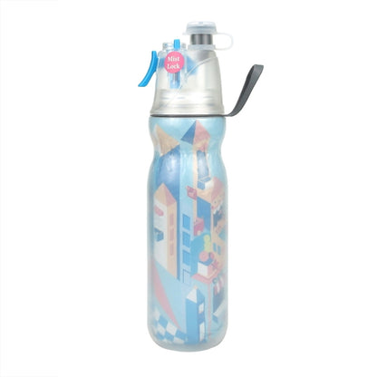 470ml Summer Outdoor Sports Training Spray Cooling Water Cup, Dream Purple 3-layers, F3 3-layers, Blue 3-layers, Colorful 3-layers, Watermelon 3-layers, Geometry 3-layers, Camouflage Green 3-layers, Basketball 3-layers, Football 3-layers, Rugby 3-layer...