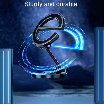 Letter E Magnetic Folding Car Phone Holder Rotatable Dashboard Stick-On Navigation Stand, D38