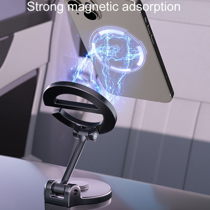 Letter E Magnetic Folding Car Phone Holder Rotatable Dashboard Stick-On Navigation Stand, D38