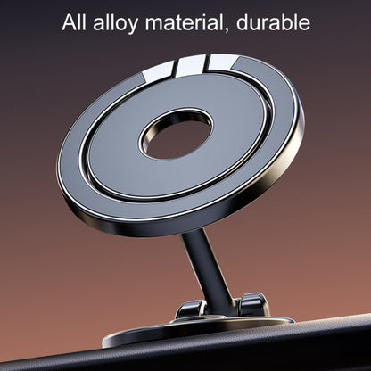 Magnetic Folding Car Phone Holder Rotatable Dashboard Stick-On Navigation Stand, D50