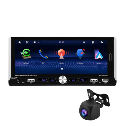 Single Spindle 6.9 inch MP5 With Knob Player Carplay Function Car MP4 Backup Camera, Standard, Standard+12 Light Camera, Standard+AHD Camera