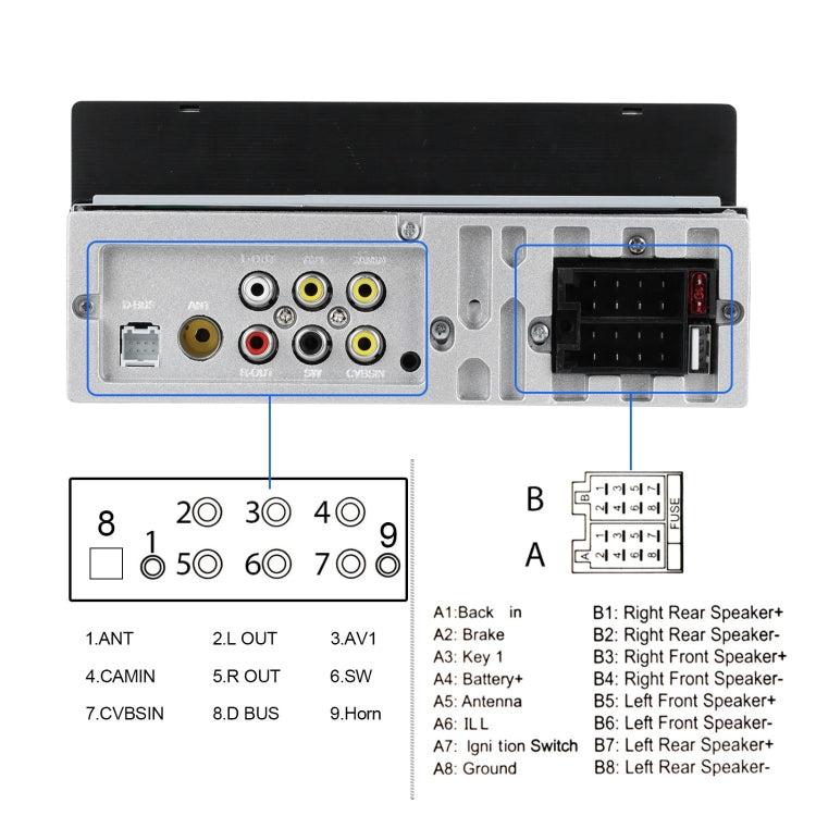 Single Spindle 6.9 inch MP5 With Knob Player Carplay Function Car MP4 Backup Camera, Standard, Standard+12 Light Camera, Standard+AHD Camera