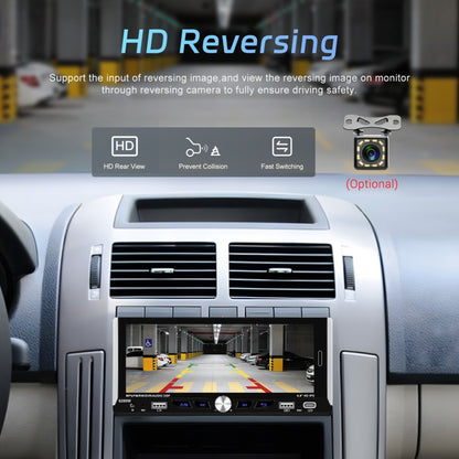 Single Spindle 6.9 inch MP5 With Knob Player Carplay Function Car MP4 Backup Camera, Standard, Standard+12 Light Camera, Standard+AHD Camera