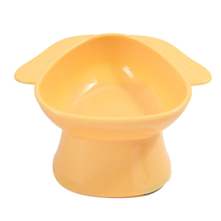 Dogs Cats Food Bowl Water Bowl Slanted Mouth Neck Protection Anti Knock Over Pet Feeder, Grass Green, Lemon Yellow, Rouge Pink