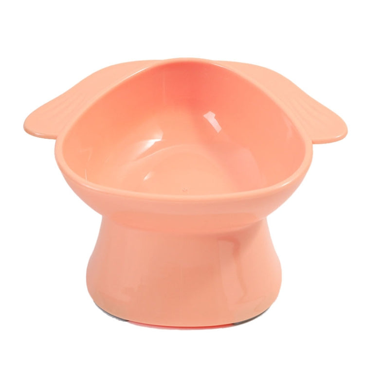Dogs Cats Food Bowl Water Bowl Slanted Mouth Neck Protection Anti Knock Over Pet Feeder, Grass Green, Lemon Yellow, Rouge Pink