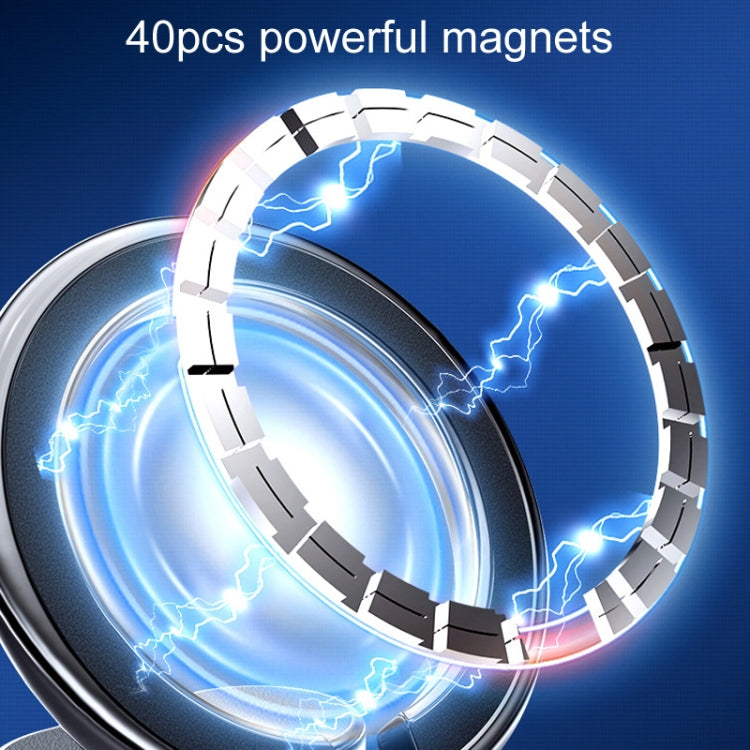 Magnetic Folding Car Phone Holder Rotatable Steering Wheel Stick-On Navigation Stand, D21