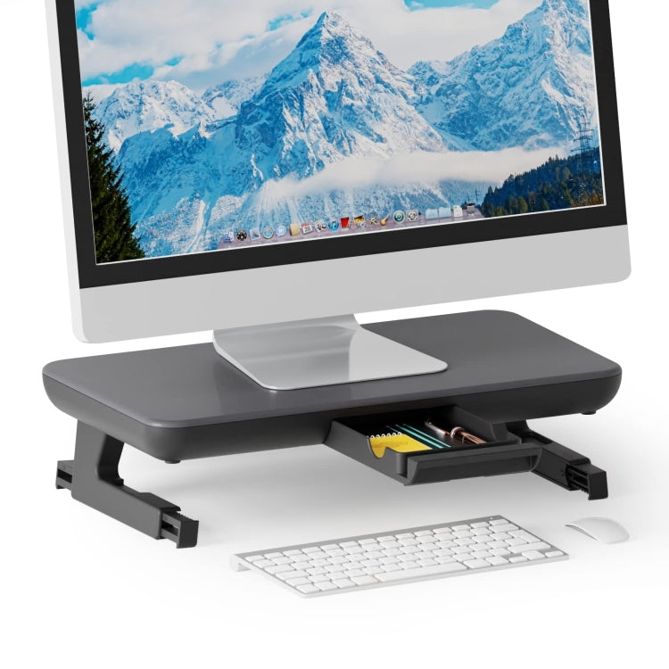 Oimaster Monitor Stand Riser Adjustable Height Laptop Bracket With Storage Drawer, Basic, Upgrade