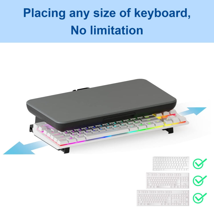 Oimaster Monitor Stand Riser Adjustable Height Laptop Bracket With Storage Drawer, Basic, Upgrade