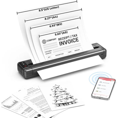 Phomemo Q302 300dpi Wifi Wireless Bluetooth Thermal Printer Support Multi-Size Thermal Paper, Q302