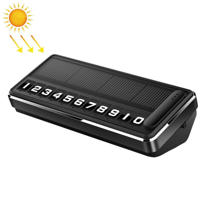 Car Temporary Parking License Plate Solar Rechargeable Luminous Parking Card