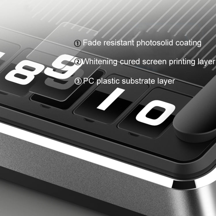 Car Temporary Parking License Plate Solar Rechargeable Luminous Parking Card