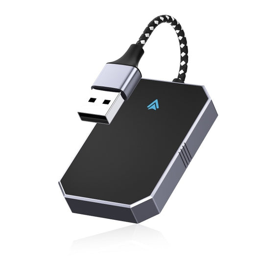 Car Carplay Box Wired to Wireless Bluetooth Adapter, For Android, For IOS, 2 in 1