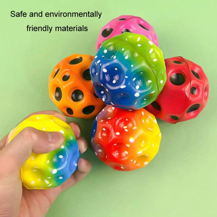 Colorful Bouncy Ball Parent-child Interactive PU Foam Ball Outdoor Toys